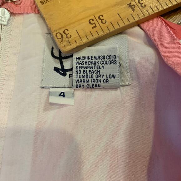 Lilly Pulitzer Skirt Pink Floral Palm Print White Label Size 4 - Picture 3 of 8